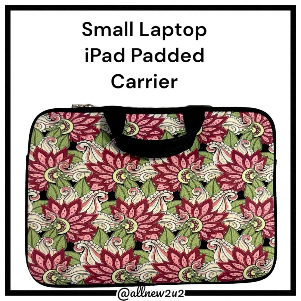 New Laptop and iPad Padded Carrier with interior pockets, zippered front pocket